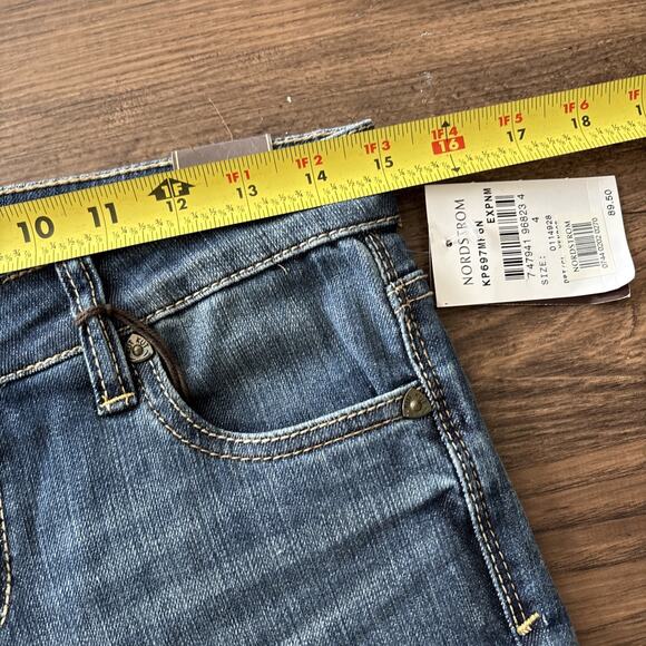 Kut from the Kloth Farrah Baby Bootcut Jeans Womens Sz 4 Mid Rise Medium Wash - Picture 8 of 12